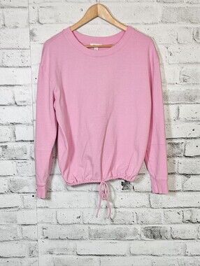 Daily Ritual Pink Drawstring Hem Sweatshirt Women’s XL Lounge Pullover
